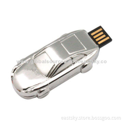 Metal Car USB Drive, Made of Durable Metal Material, 64MB to 32GB Memory Capacity